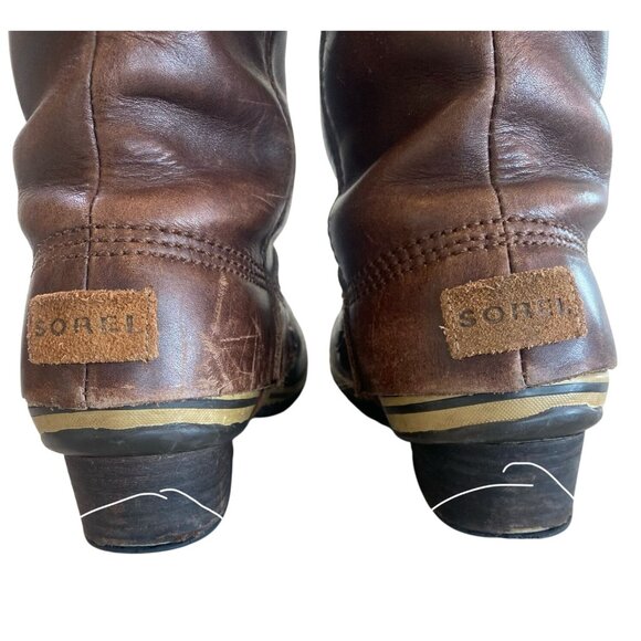 Original SOREL SLIMPACK W11 Tall Equestrian Riding Boot Brown Waterproof RARE - Picture 10 of 15